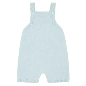 minnow Knits<Baby Blue Knit Overall Light Blue