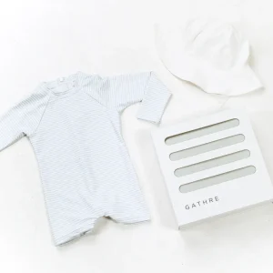 minnow Bundles<Baby Boys' First Beach Day Bundle Powder Blue Stripe