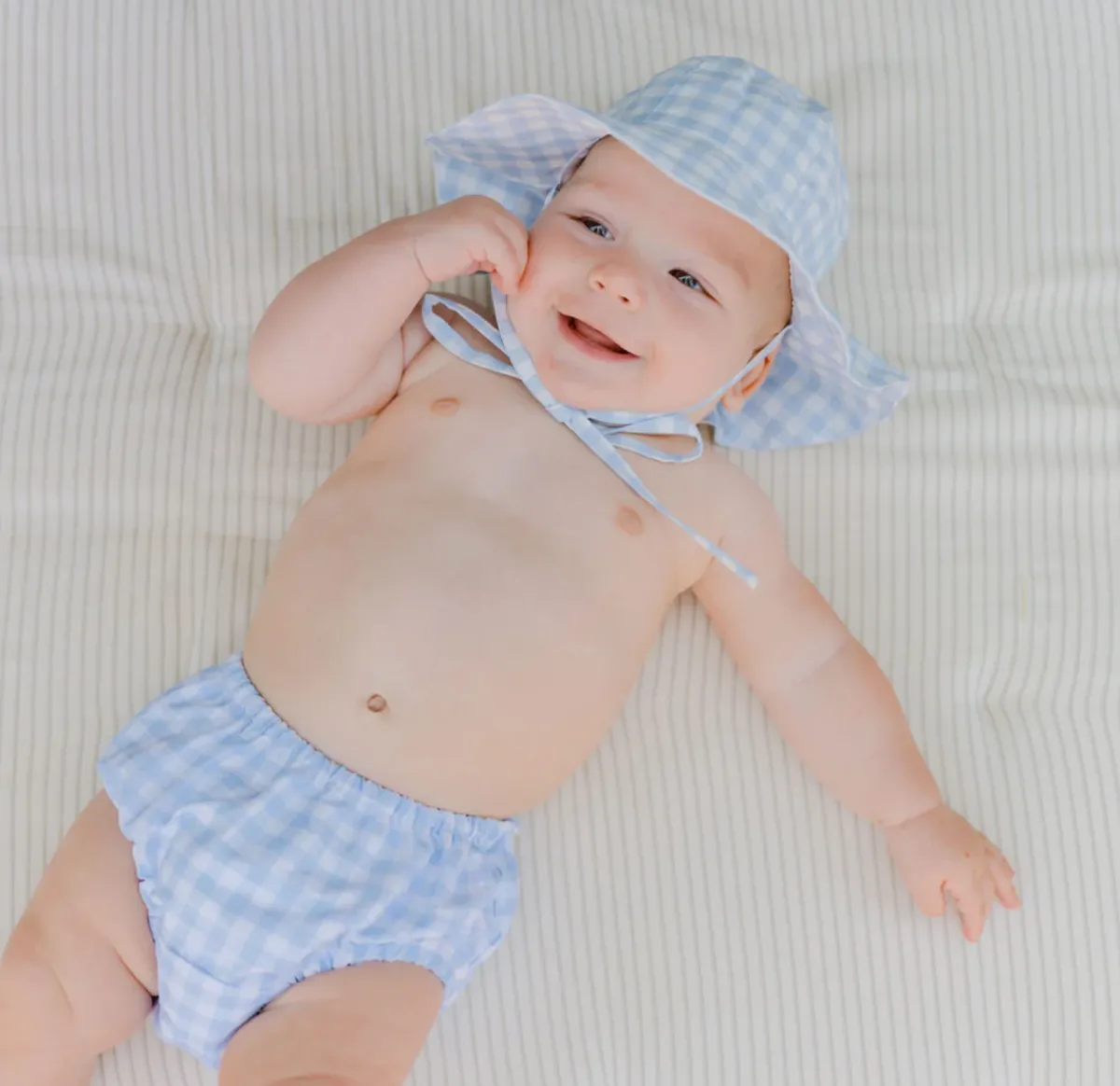 baby_diaper_cover__minnow_1-8.webp minnow Accessories<Baby Diaper Cover | Swim Oasis Blue Gingham