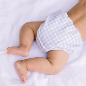 minnow Accessories<Baby Diaper Cover | Swim Oasis Blue Gingham