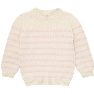 minnow Clothing<Baby Girls Knit Bundle Cream And Pink Stripe