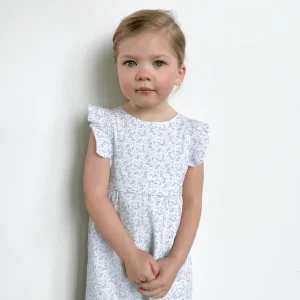 minnow Clothing<Baby Girls Pinafore Romper Briland Blue Botanic