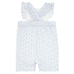 minnow Rompers<Baby Girls Pinafore Romper Briland Blue Botanic