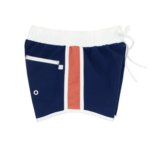 minnow Boardies<Boys And Dusty Red Boardie | Swim Navy