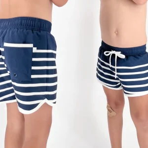 minnow Boardies<Boys Boardie | Swim Navy Breton Stripe