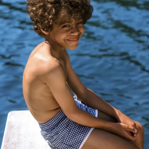 minnow Boardies<Boys Boardie | Swim Navy Gingham