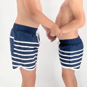 minnow Boardies<Boys Boardie | Swim Navy Breton Stripe