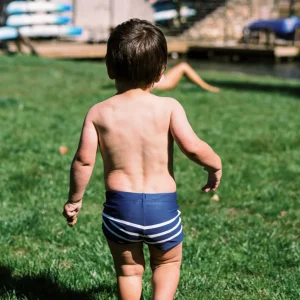 minnow Briefs<Boys Brief | Swim Navy Breton Stripe