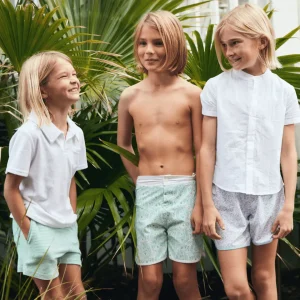 minnow Tops<Boys Button Down Shirt | White