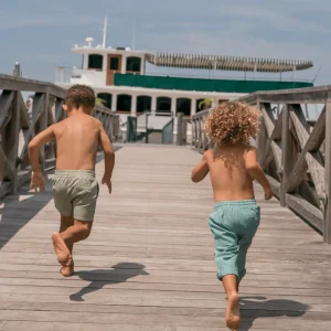 minnow Bottoms<Boys Canvas Pant Sea Blue