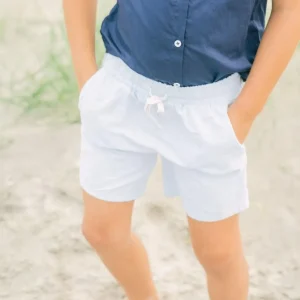 minnow Bottoms<Boys Canvas Short Light Blue