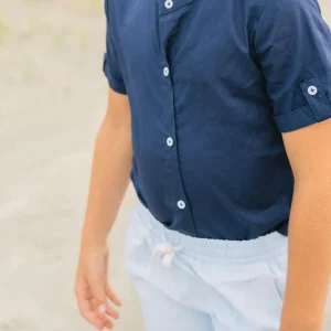 minnow Bottoms<Boys Canvas Short Light Blue
