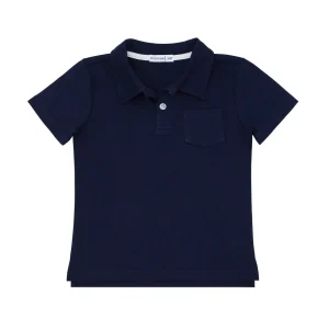 minnow Tops<Boys Cotton Polo Navy