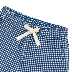 minnow Bottoms<Boys Cotton Twill Short | Swim Navy Gingham