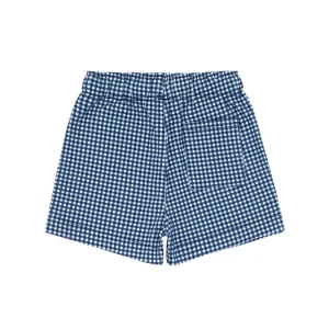 minnow Bottoms<Boys Cotton Twill Short | Swim Navy Gingham