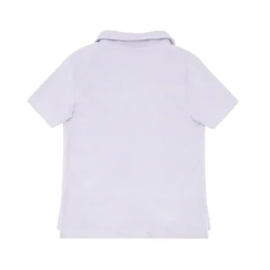 minnow Tops<Boys French Terry Polo Shirt Bay Lavender