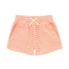 minnow Bottoms<Boys French Terry Short Calypso Coral Stripe