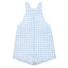 minnow Clothing<Boys Overall Oasis Blue Gingham