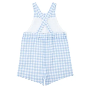 minnow Clothing<Boys Overall Oasis Blue Gingham
