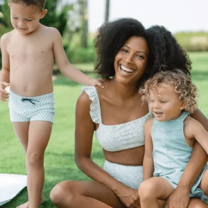 minnow Clothing<Boys Short Overall Sea Blue