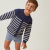minnow Boardies<Boys Stripe Boardie | Swim Navy Stripe