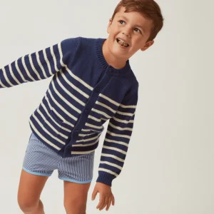 minnow Boardies<Boys Stripe Boardie | Swim Navy Stripe