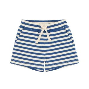minnow Bottoms<Boys Stripe Short | Swim Freshwater Blue Navy Colorblock