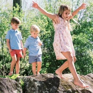 minnow Tops<Boys Terry Polo | Swim Freshwater Blue