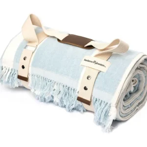 minnow Accessories<Business & Pleasure Beach Blanket, Vintage Blue Stripe