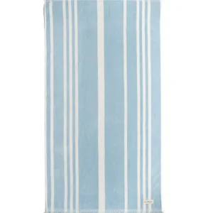 minnow Toys<Business & Pleasure Beach Towel, Vintage Blue Stripe