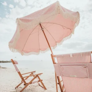minnow Accessories<Business & Pleasure Premium Umbrella, Pink Stripe