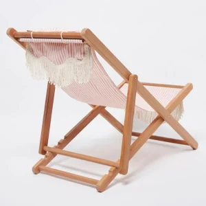 minnow Accessories<Business & Pleasure Sling Chair, Pink Stripe