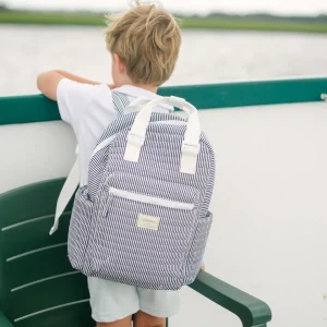 minnow Accessories<Everyday Backpack | Swim Navy Stripe