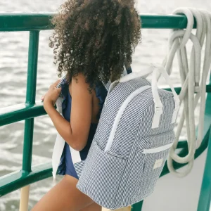 minnow Accessories<Everyday Backpack | Swim Navy Stripe