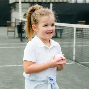 minnow Dresses<Girls A-Line French Terry Dress | Swim White