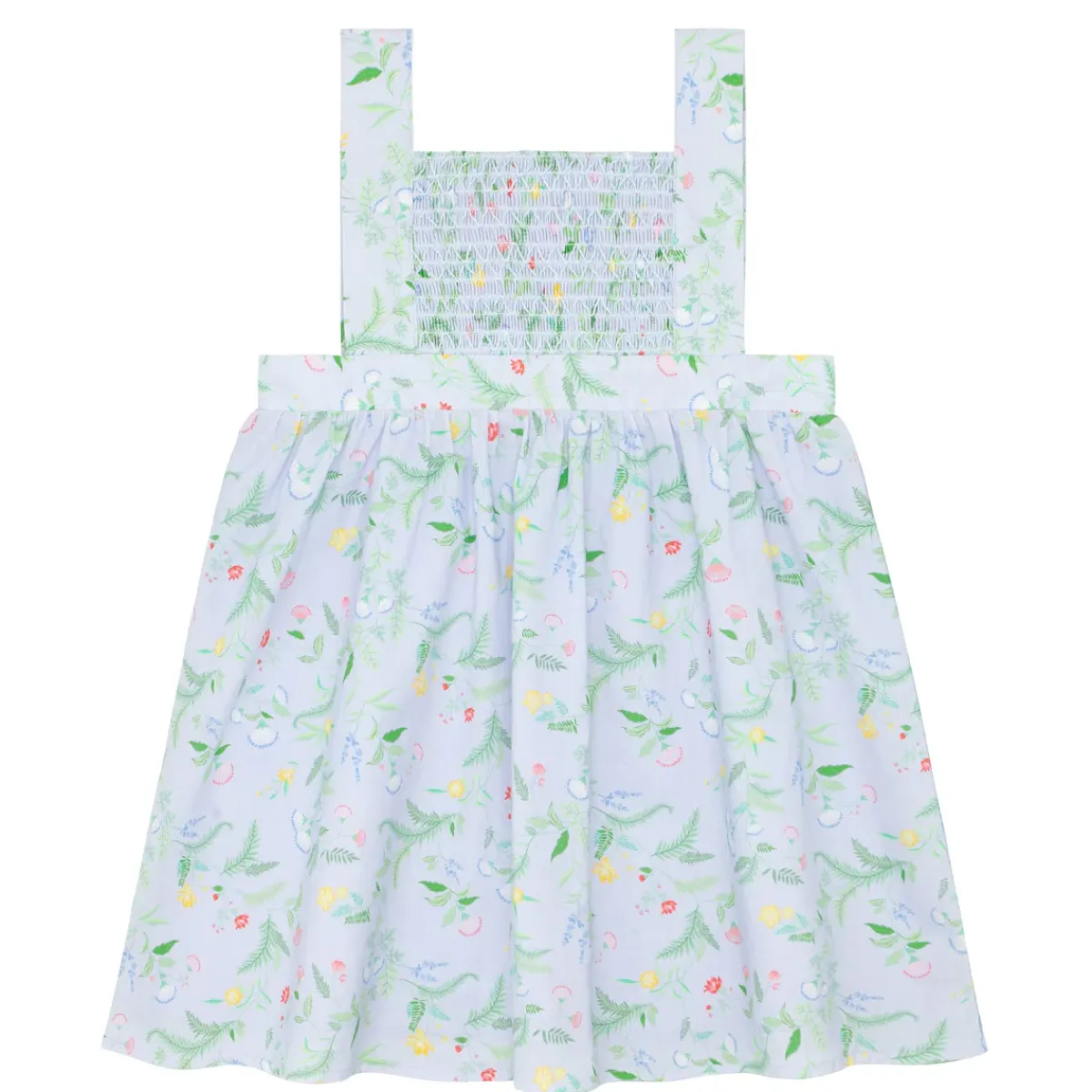 girls_bay_lavender_smocke_0.webp minnow Dresses<Girls Bay Lavender Smocked Bib Dress Bay Lavender Floral