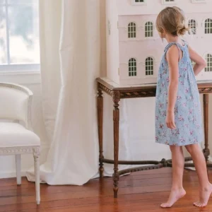 minnow Dresses<Girls Brock Collection X Smocked Dress Provence Blue