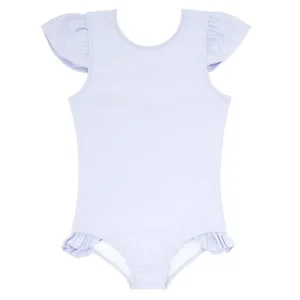 minnow Rashguards<Girls Cap Sleeve Rashguard One Piece Bay Lavender