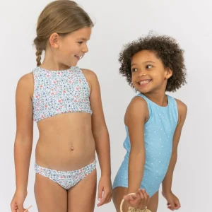 minnow Bikinis<Girls Double Bow Bikini Capeside Vineyard