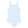 minnow One Pieces<Girls Double Bow One Piece Sunwashed Plaid