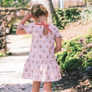 minnow Dresses<Girls Drop Waist Dress | Swim Raspberry Red