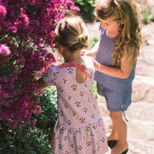 minnow Dresses<Girls Drop Waist Dress | Swim Raspberry Red