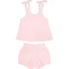 minnow Sets<Girls French Terry Bloomer Set Pink