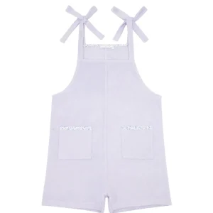 minnow Terry<Girls French Terry Romper Bay Lavender