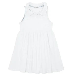 minnow Dresses<Girls French Terry Tennis Dress White