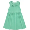 minnow Terry<Girls French Terry Tennis Dress Abaco Green