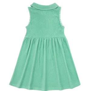 minnow Terry<Girls French Terry Tennis Dress Abaco Green