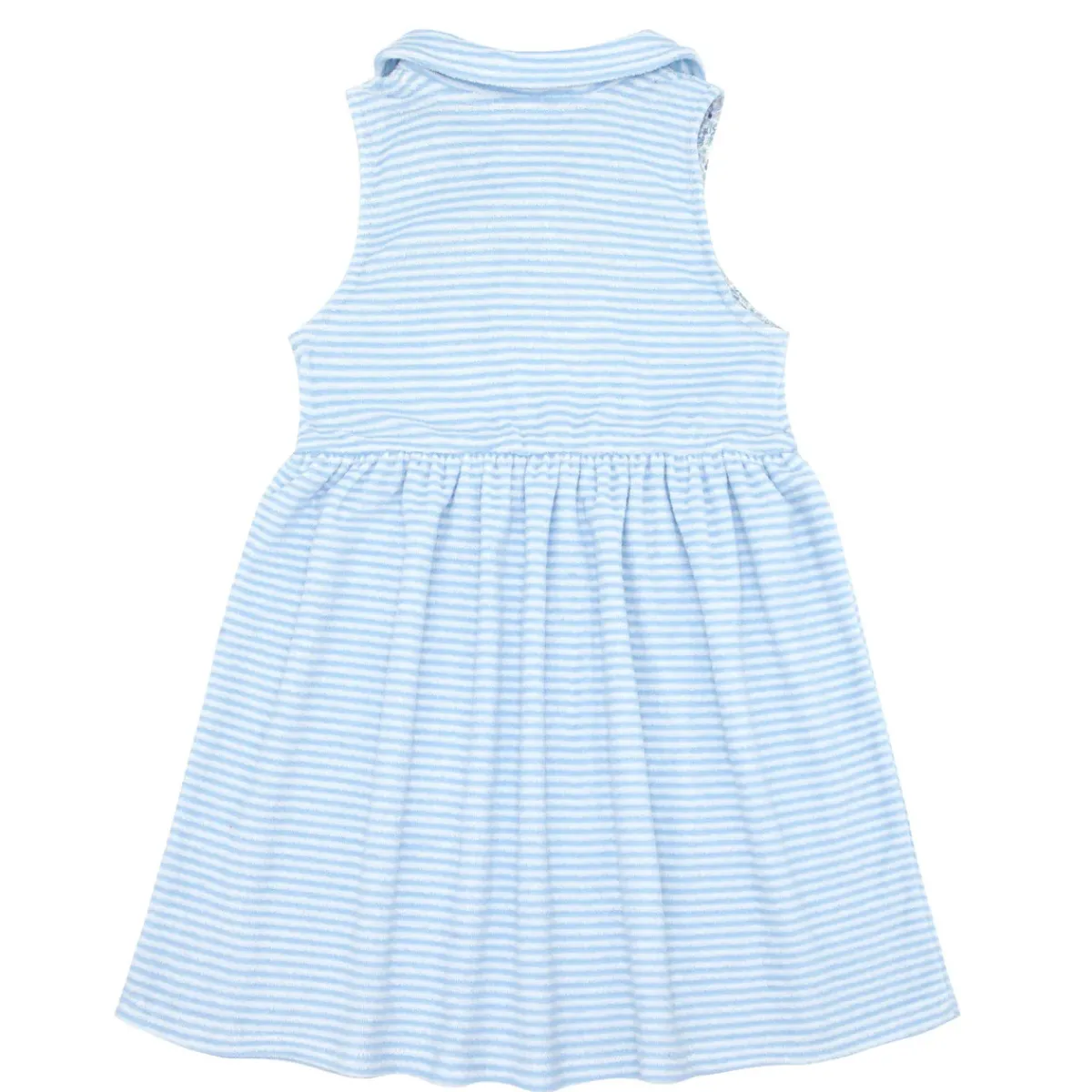 girls_french_terry_tennis_4-4.webp minnow Terry<Girls French Terry Tennis Dress Powder Blue Stripe