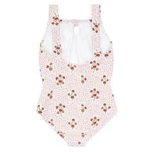 minnow One Pieces<Girls Gathered One Piece | Swim Raspberry Red