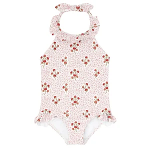 minnow One Pieces<Girls Halter One Piece Raspberry Red
